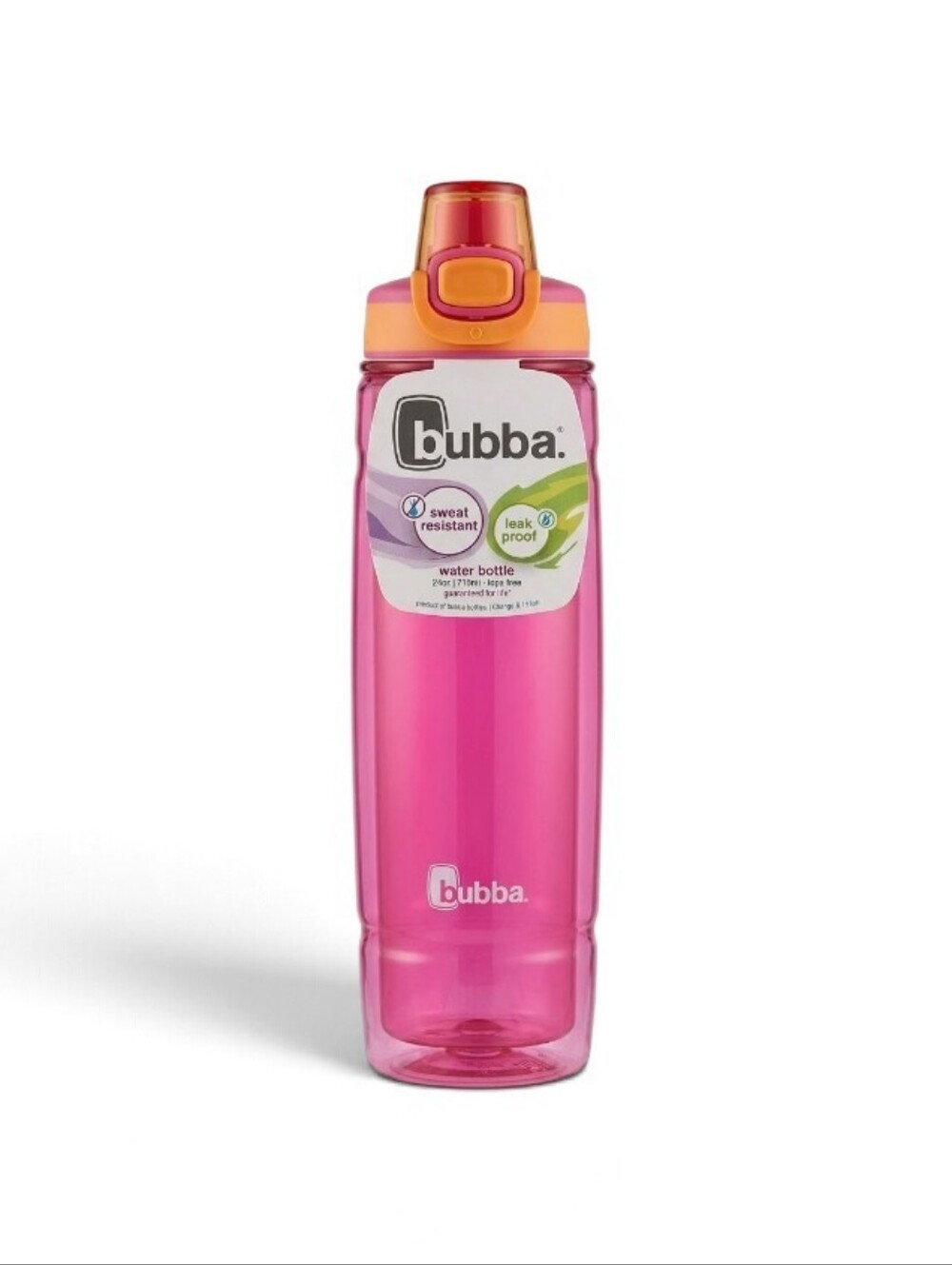 BUBBA Pink Flo Duo 24 oz Leak Proof Flip Lid Water Bottle